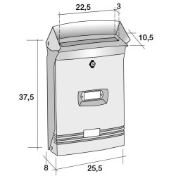 Cutie Postala Alubox Seria  IBIZA